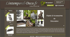 Desktop Screenshot of lintemporel-deco.fr